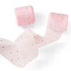 2Rolls Polyester Hot-fix Rhinestone Raw Edges Ribbon OCOR-TA0003-95E-2