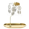 201 Stainless Steel Rotating Merry-Go-Round Tealight Candle Holder DJEW-CJC0002-01-1