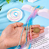 12 Strands 3 Styles Gradient Color Baking Paint Glass Bead Strands DGLA-TA0001-21E-7