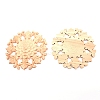 Natural Solid Wood Carved Onlay Applique Craft WOOD-WH0104-35-2