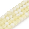 Frosted Crackle Glass Beads Strands GLAA-U001-8mm-M11-1