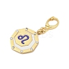 304 Stainless Steel Enamel Pendant Decoration STAS-S168-01G-05-2