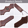 PU Leather & Alloy Headbands Hair Accessories for Women Girls OHAR-WH20009-02B-02-5