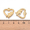304 Stainless Steel Pendants STAS-N109-40G-3