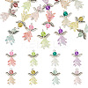 16Pcs 8 Style Glass & Acrylic & Alloy Pendants PALLOY-TA00232-2