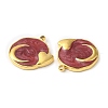 Real 18K Gold Plated 304 Stainless Steel Pendants STAS-A084-25G-03-2