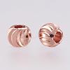 Brass Spacer Beads KK-G312-01RG-5mm-RG-2