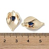 Brass Cubic Zirconia Pendants KK-H482-12G-02-2