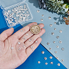 100Pcs 10 Styles Brass Bead Caps KK-PH0012-35S-3