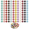 120Pcs 12 Colors Golden Plated Alloy Charms ENAM-SZ0001-64D-8