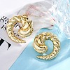 Rack Plating Brass Dangle Stud Earrings for Women EJEW-C125-23B-G-3