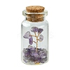 Transparent Glass Wishing Bottle Decoration AJEW-JD00011-S-2