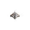 Brass Pave Cubic Zirconia Finger Rings FS-WGC2302-02-5