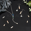 12Pcs 4 Styles Natural Pearl Two Sides Polished Charms PALLOY-FH00088-5