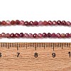 Natural Red Tourmaline Beads Strands G-A021-01D-01-3