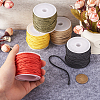 5 Rolls 5 Colors Nylon Braided Cord Ropes NWIR-PJ0001-01-6