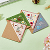 4Pcs 4 Style Felt Embroidery Bookmarks FIND-HY0003-46K-4