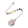 304 Stainless Steel Chain Macrame Pouch Empty Stone Holder Dowsing Pendulums HJEW-JM02327-02-4