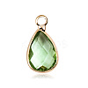 Faceted Glass Pendants FIND-WH0097-40H-G-1