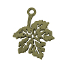 Autumn Theme Tibetan Style Alloy Pendants TIBEP-Q064-20AB-NR-1