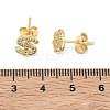 Brass & Crystal Rhinestone Stud Earrings for Women EJEW-G464-04G-01-5