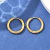 Ion Plating(IP) 304 Stainless Steel Huggie Hoop Earrings LS-EJEW-F111B-17mm-G-4
