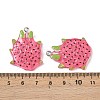 Fruit Theme Spray Painted Opaque Resin Pendants RESI-F061-02-4