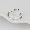Alloy with Natural Lapis Lazuli Finger Rings FS-WGF3EDB-01-6