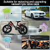 20Pcs 5 Colors Resin Star & Aluminium Alloy Tire Valve Stem Caps HJEW-NB00310-5