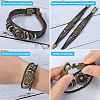 Leather Wide Cord Multi-Strand Bracelets BJEW-WH20009-04-6