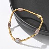 304 Stainless Steel Beads Stretch Breacelets for Women LS-BJEW-M054-01G-01-4