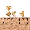 Brass Micro Pave Cubic Zirconia Heart Stud Earrings EJEW-K267-31G-5