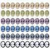 60Pcs 6 Colors Rertro Lady Cameo Resin Cabochons RESI-CA0001-73-1