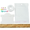 DIY Flat Round & Heart Acrylic & Plastic Beads Bracelets Making Kits DIY-FS0006-41-5