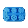 Snowflake Cake DIY Food Grade Silicone Mold DIY-K075-15-2