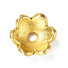 6-Petal Alloy Enamel Bead Caps FIND-G029-04G-01-2