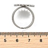 Tarnish Resistant Stainless Steel Cuff Ring Findings LS-PW-WG67428-05-4