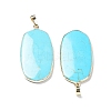 Synthetic Blue Turquoise Pendants G-K338-05E-2