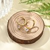 304 Stainless Steel Micro Pave Cubic Zirconia Hoop Earrings Ion Plating(IP) STAS-R004-03G-02-2