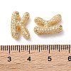 Rack Plating Brass Micro Pave Cubic Zirconia Slide Charms KK-C084-34G-K-3