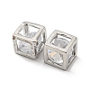 Brass Pave Cubic Zirconia Pendants KK-P250-21P-2