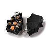 Halloween Theme Opaque Resin Pendants RESI-D075-02B-2