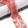 Cherry Quartz Glass Beads Strands G-L605-F02-01-2
