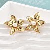 Ion Plating(IP) 304 Stainless Steel Stud Earrings EJEW-S246-05G-1