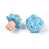 Handmade Lampwork Bumpy Beads Strands LAMP-A004-06F-4
