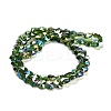 Electroplate Glass Beads Strands EGLA-B004-01A-AB04-2