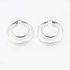 Tarnish Resistant 201 Stainless Steel Hoop Earrings LS-EJEW-I213-B-02P-2