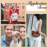 2Pcs 2 Colors PU Leather and Alloy Rhinestone Braided Keychain KEYC-CL0001-16-4