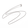 Anti-Tarnish Rhodium Plated 925 Sterling Silver Wheat Chains Necklace for Women STER-I021-07P-5