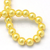 Baking Paint Pearlized Glass Pearl Round Bead Strands LS-HY-Q003-6mm-67-4